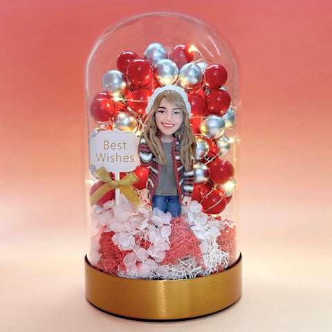 DOMEDOLL - Balloon Arch, Custom Bobbleheads, Unique Birthday Gift, Anniversary Gift, Valentine Gift