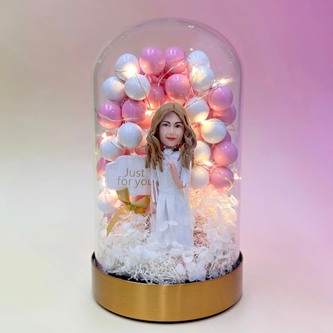 DOMEDOLL - Balloon Arch, Custom Bobbleheads, Wedding Gift, Anniversary Gift for Couple