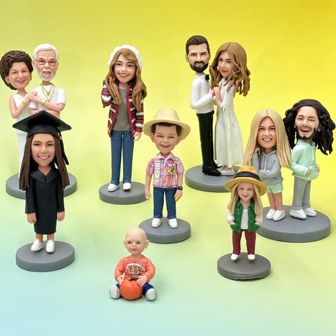 DOMEDOLL - Custom Bobblehead, Personalized Minifigure, Personalized Bobblehead, Bobblehead gift