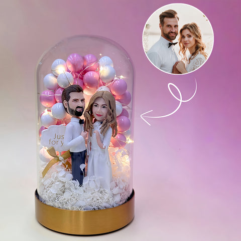 Eternal Series - Balloon Arch, Custom Bobbleheads, Wedding Gift, Anniversary Gift for Couple