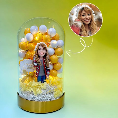 Eternal Series - Balloon Arch, Custom Bobbleheads, Custom Birthday Gift, Best Anniversary Gift for Couple