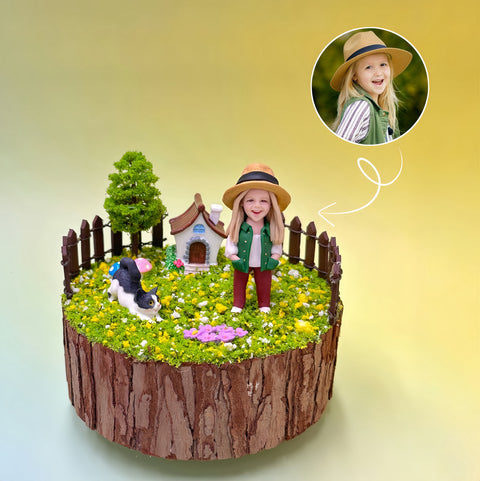 Miniature Series - Home and Garden, Custom Bobblehead, Personalized Minifigure