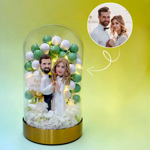 Eternal Series - Balloon Arch, Custom Bobbleheads, Wedding Gift, Unique Valentine Gift for Her