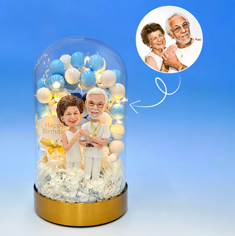 Eternal Series - Balloon Arch, Custom Bobbleheads, Unique Birthday Gift, Anniversary Gift for Couple