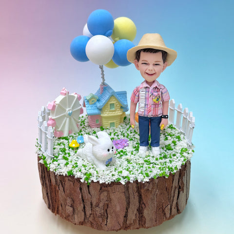 DOMEDOLL - Dream Home, Custom Bobblehead, Personalized Minifigure