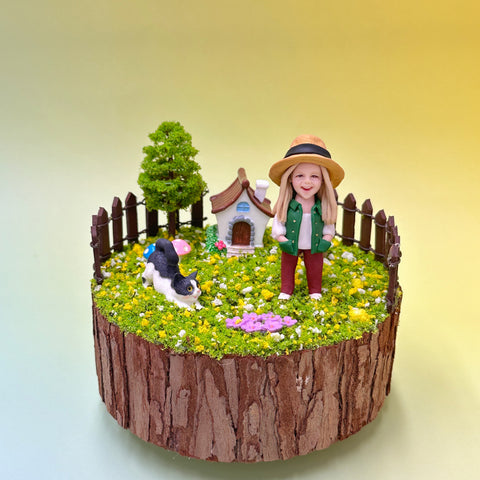 DOMEDOLL - Home and Garden, Custom Bobblehead, Personalized Minifigure